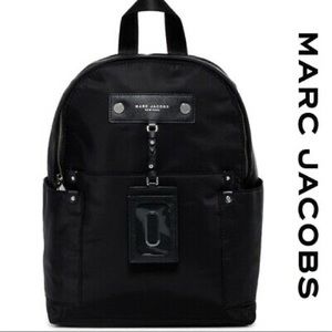 Marc Jacobs Black Large Preppy Nylon Backpack Bag